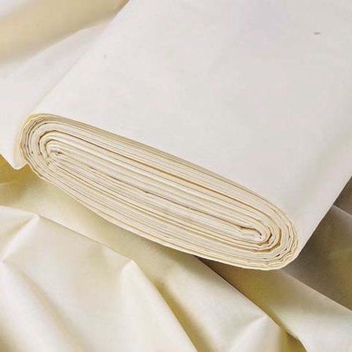 Bonded Cotton lining & interlining ivory colour 135cm wide 25 metres 