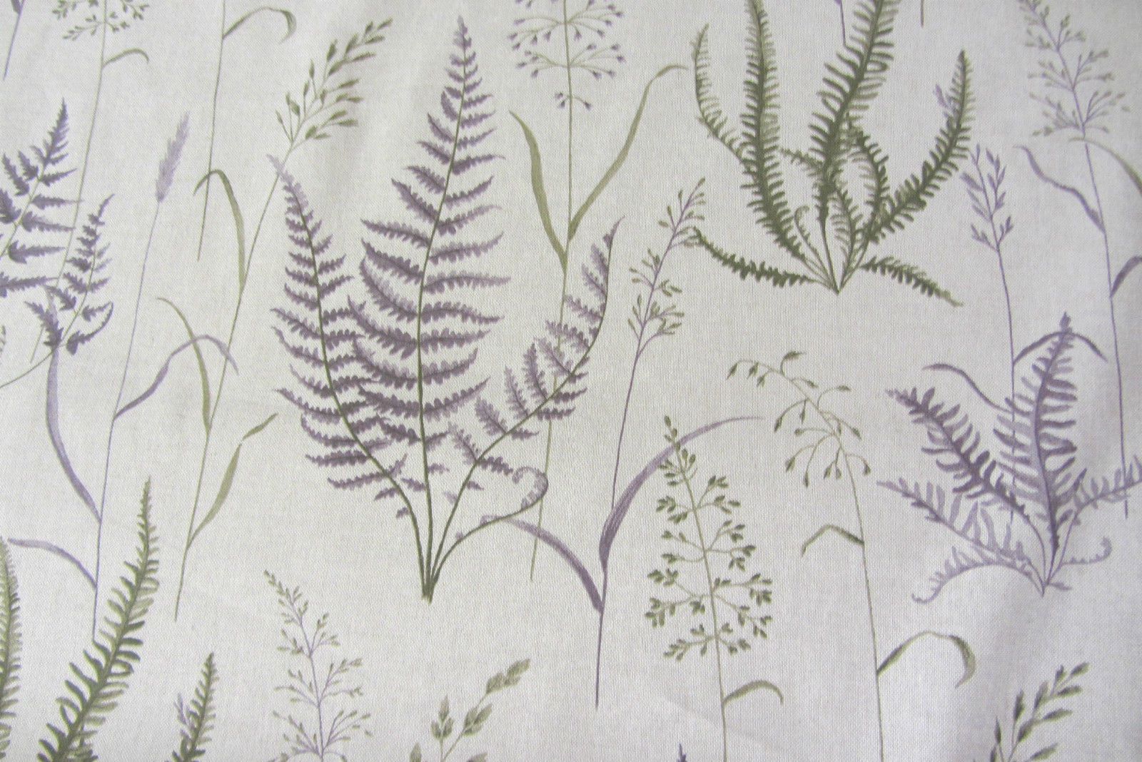Brocéliande Forest Ferns French 100% Linen Fabric Curtain Cushion Upholstery 