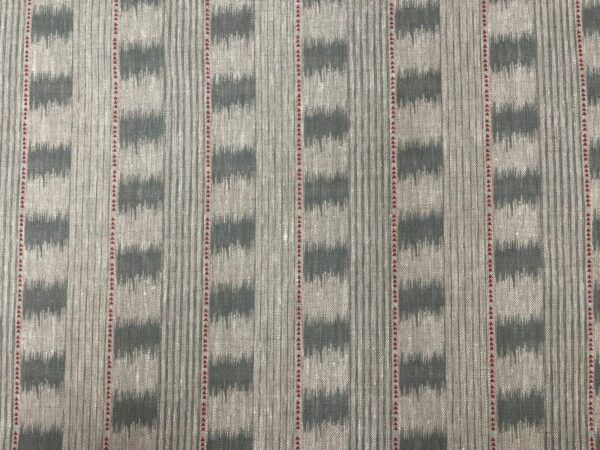 Dakkar Stripe Pure Linen - GREY - Image 5