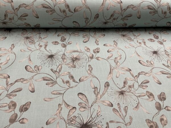 Floral Meadow Thistle Cotton - SEA SPRAY - Image 4