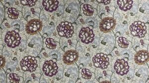 Rosetti Arts & Crafts Floral Cotton - GREEN & MULBERRY