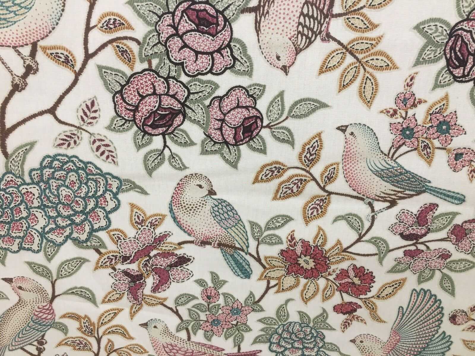 Heritage Dove Fern Fabric for Curtain